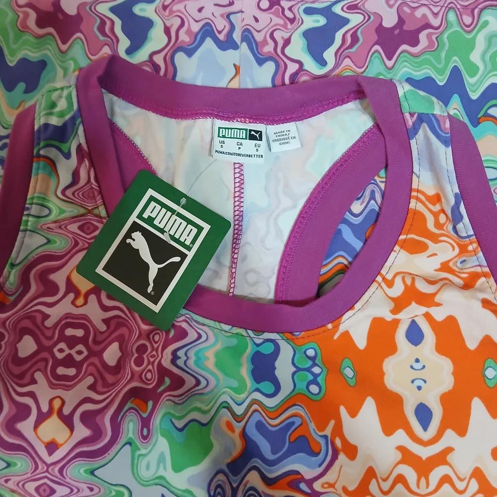 Puma Multicolor Abstract Tank Top - Picture 3 of 7